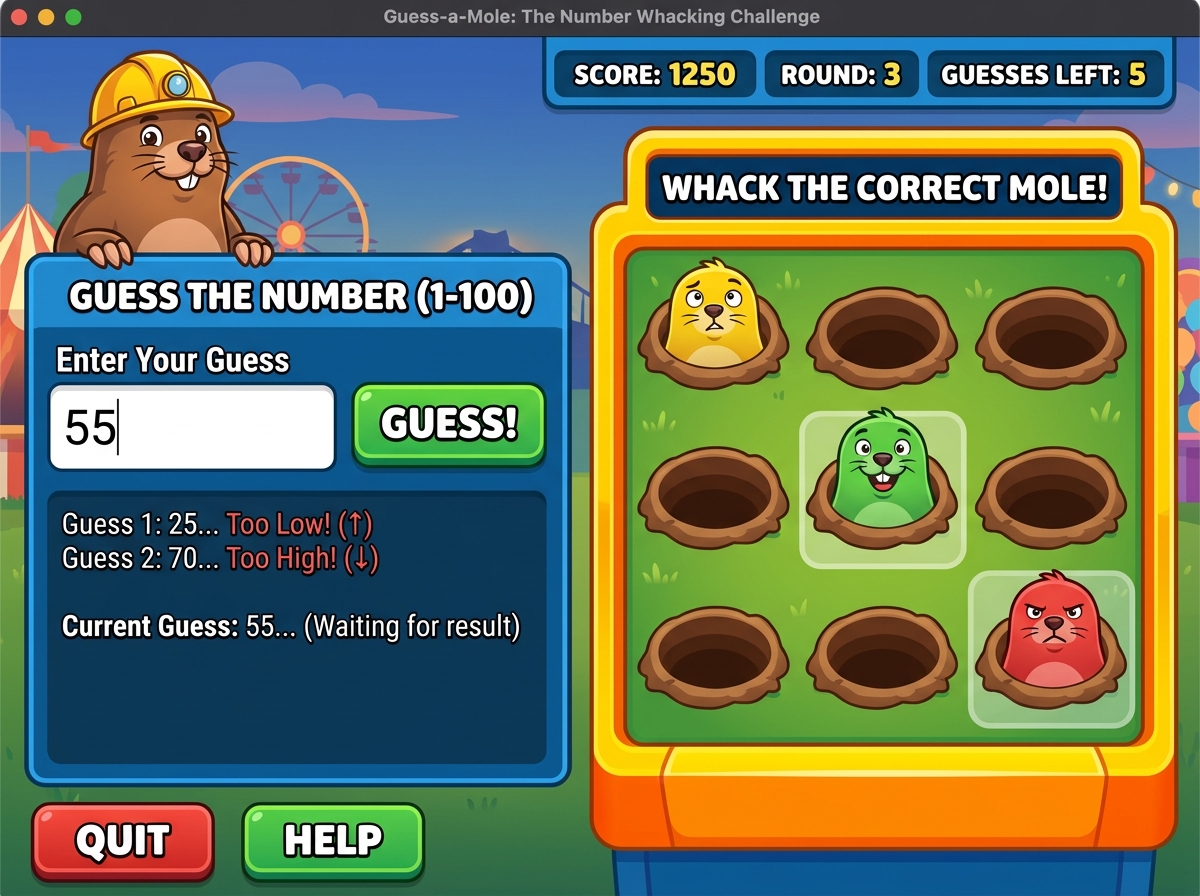Guess the Number & Whack-a-mole