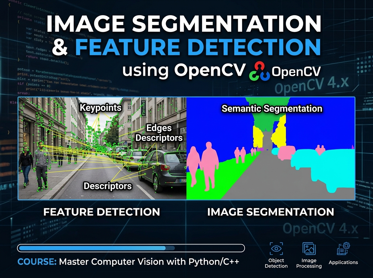 Image Segmentation and Feature Detection using OpenCV